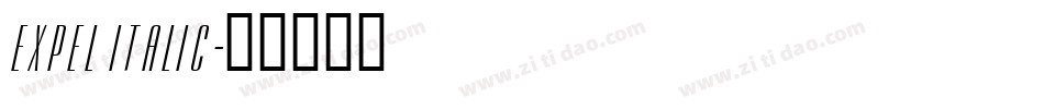 Expel Italic字体转换